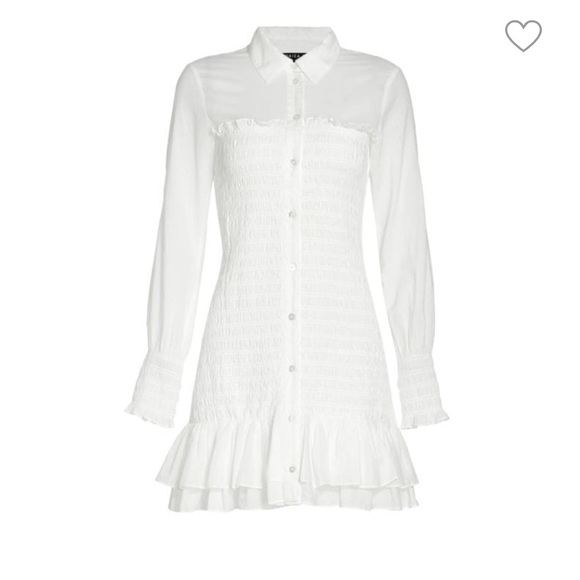 Veronica Beard Dresses & Skirts - Veronica Beard Kelsey Smocked Cotton Shirt Dress